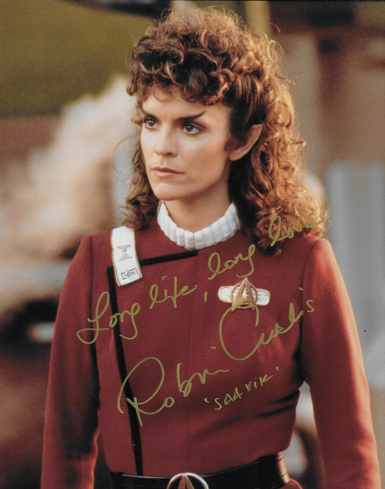 Signed Robin Curtis Star Trek Lt, Saavik Autographed 8x10 Photo #1 Original