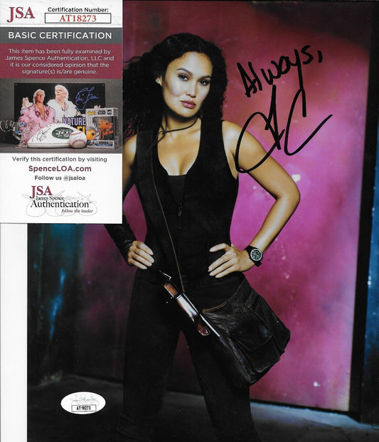 Signed Tia Carrere Relic Hunter True Lies 8x10 Photo #3 with JSA Authentication