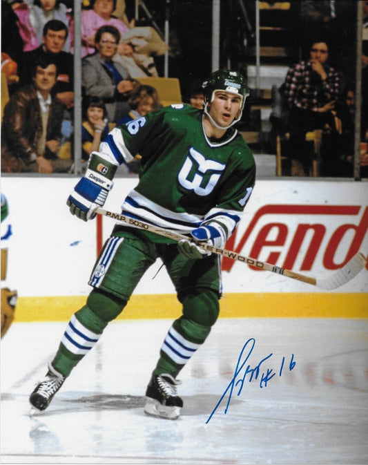 Signed Sylvain Turgeon Hartford Whalers Autographed 8x10 Photo #5 Original