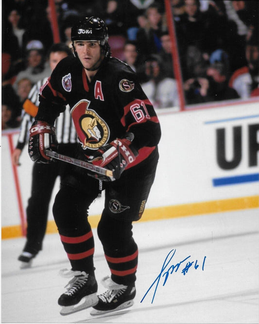 Photo autographiée 8x10 signée Sylvain Turgeon Sénateurs d'Ottawa #4 Original
