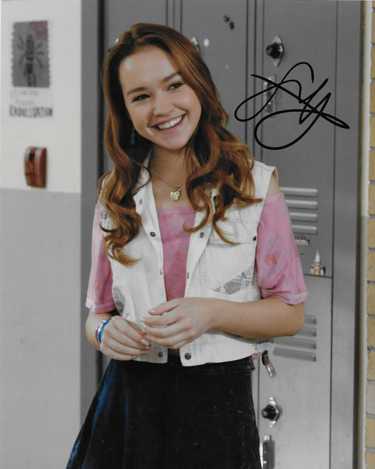 Photo 8x10 autographiée par Sadie Stanley des Goldberg #2 Original
