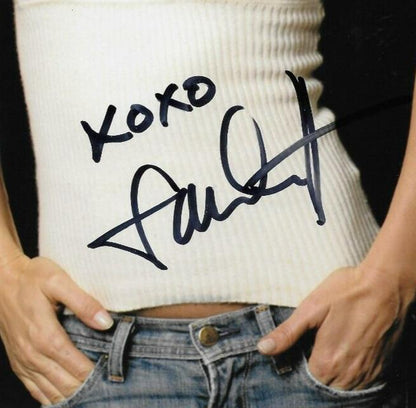 Photo originale signée Sandra Hess Sonya Blade Mortal Kombat Annihilation 8x10 #2