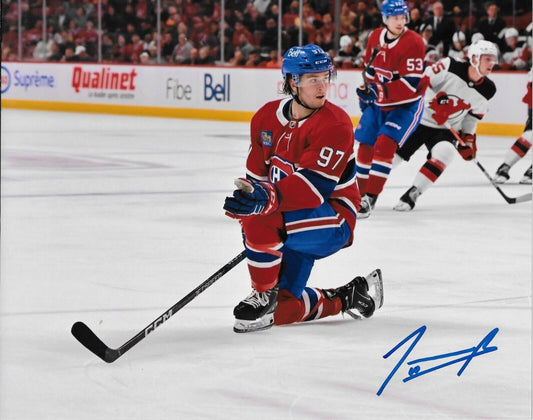 Photo autographiée 8x10 des Canadiens de Montréal signée Joshua Roy #6 Original