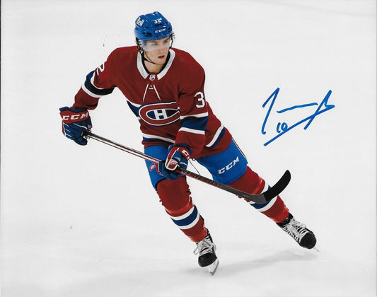 Photo autographiée 8x10 des Canadiens de Montréal signée Joshua Roy #1 Original