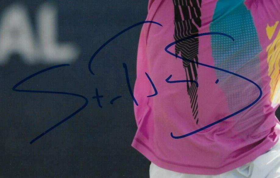 Photo dédicacée 8x10 de Stefanos Tsitsipas ATP Tennis #1 Original