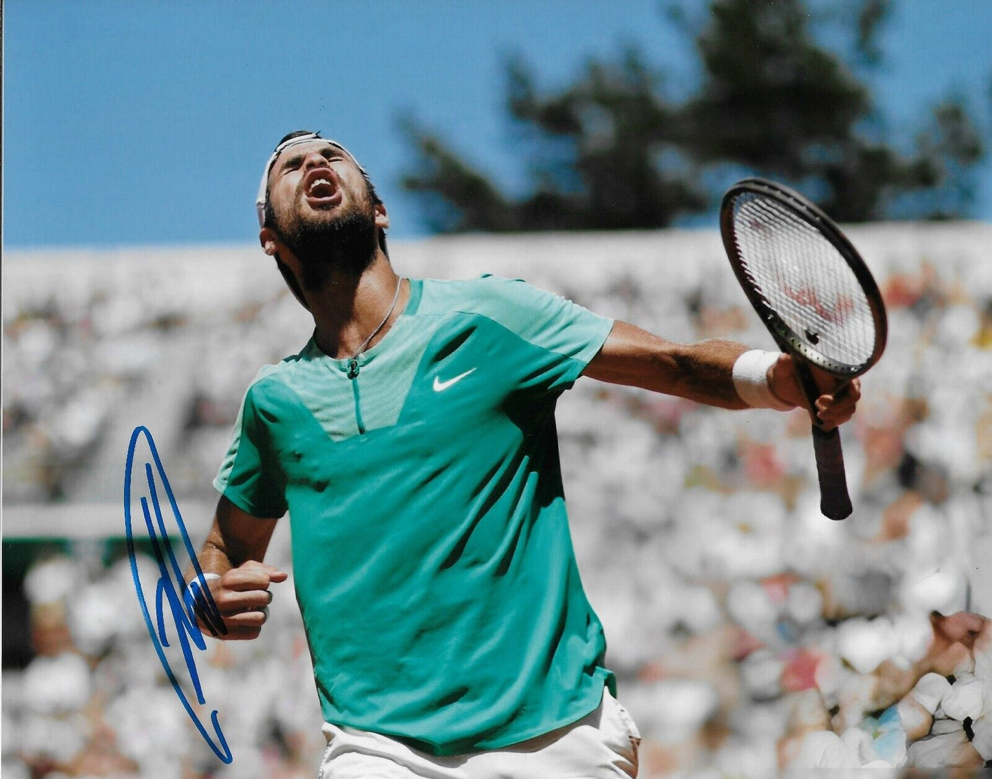 Photo autographiée 8x10 de Karen Khachanov ATP Tennis #3 originale