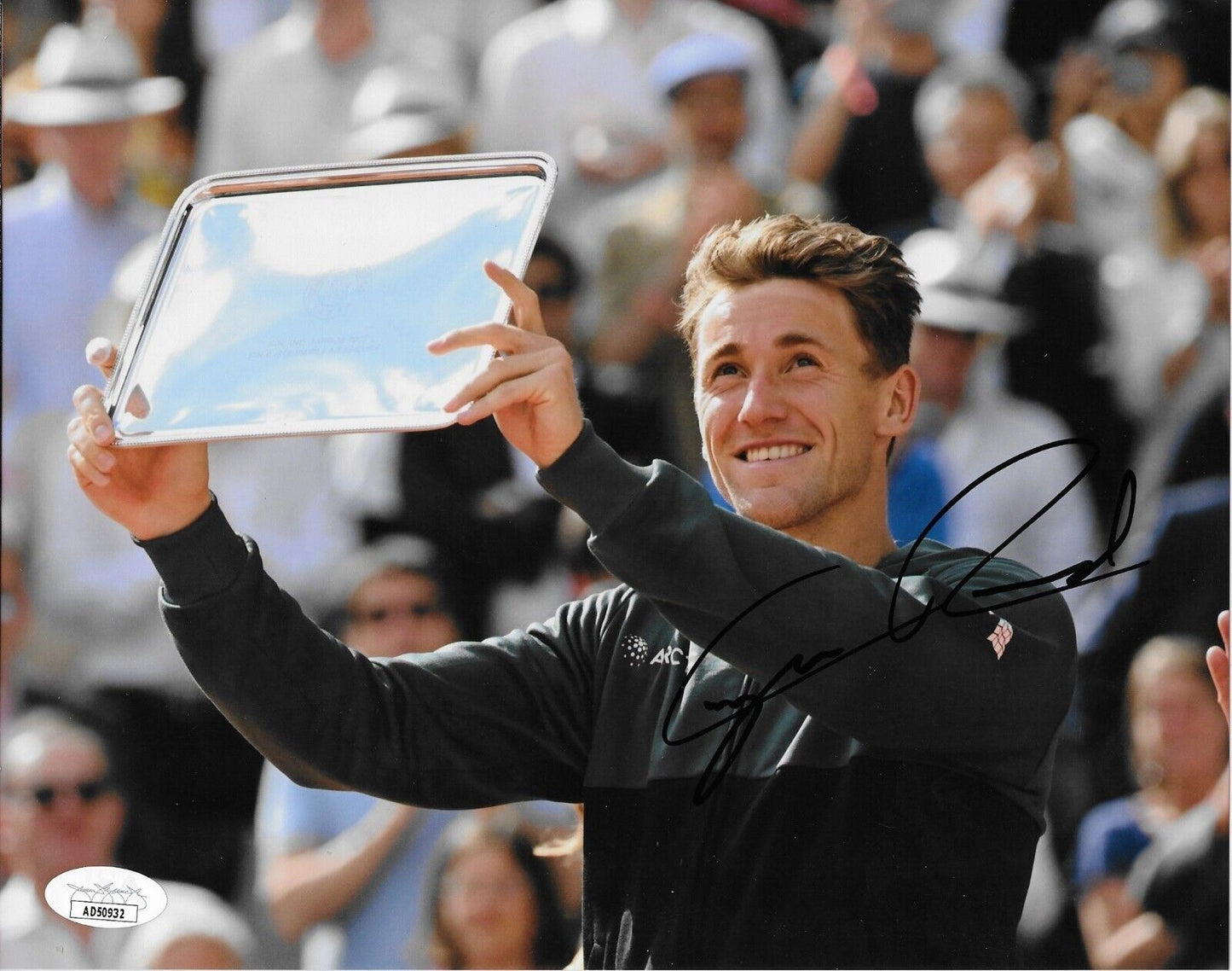 Photo 8x10 originale signée Casper Ruud ATP Tennis #1 avec authentification JSA