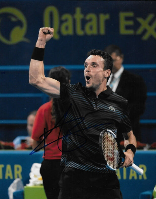 Photo autographiée 8x10 de Roberto Bautista Agut ATP Tennis #5 originale