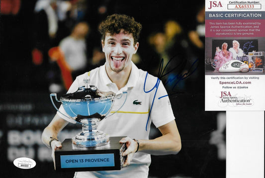Signed Ugo Humbert ATP Tennis 8x10 Photo #4 Original with JSA Authentication