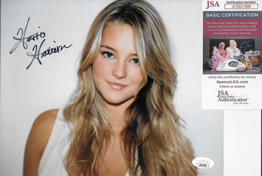Signed Hassie Harrison Yellowstone Tacoma FD 8x10 Photo #4 w JSA Authentication