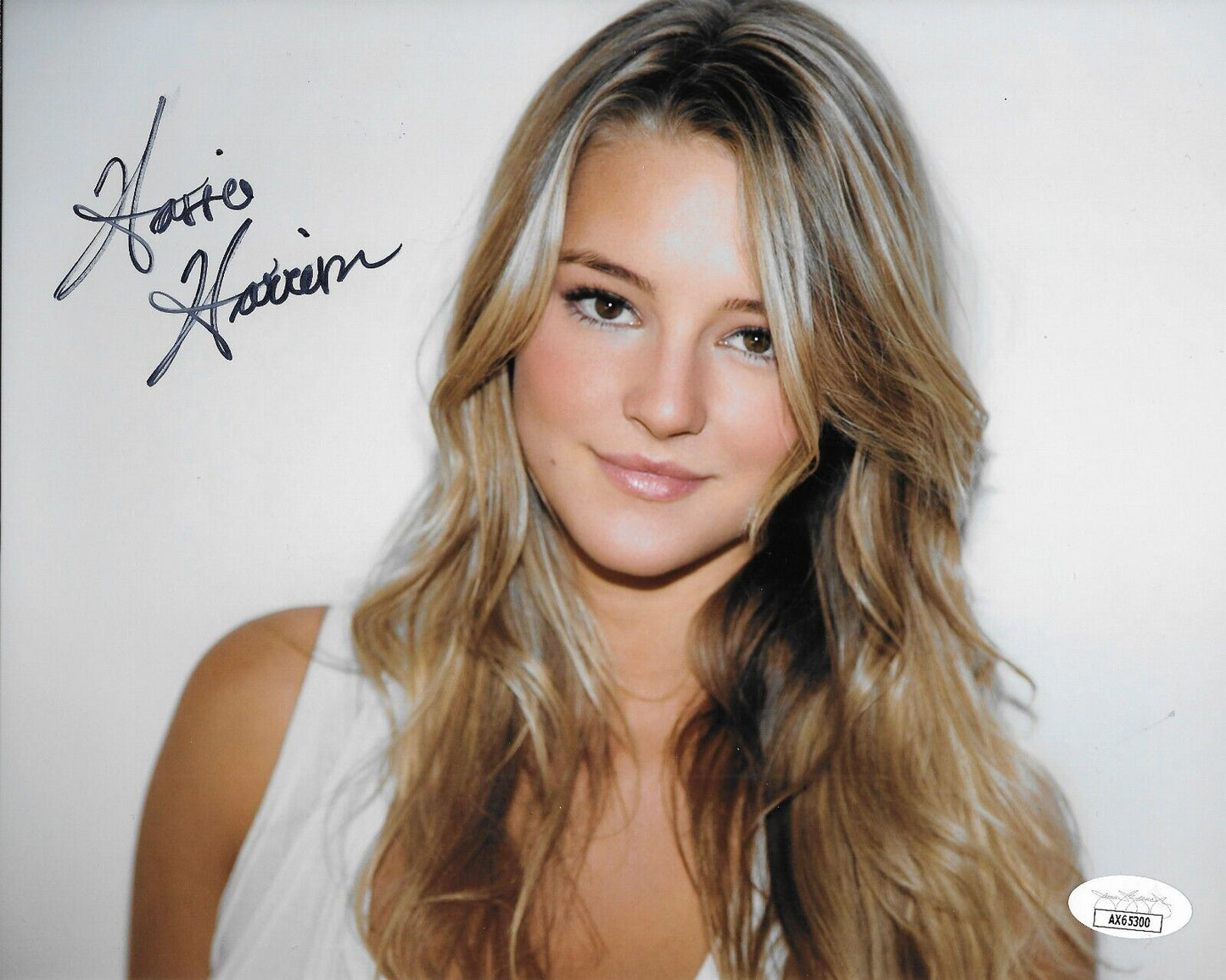 Signed Hassie Harrison Yellowstone Tacoma FD 8x10 Photo #4 w JSA Authentication