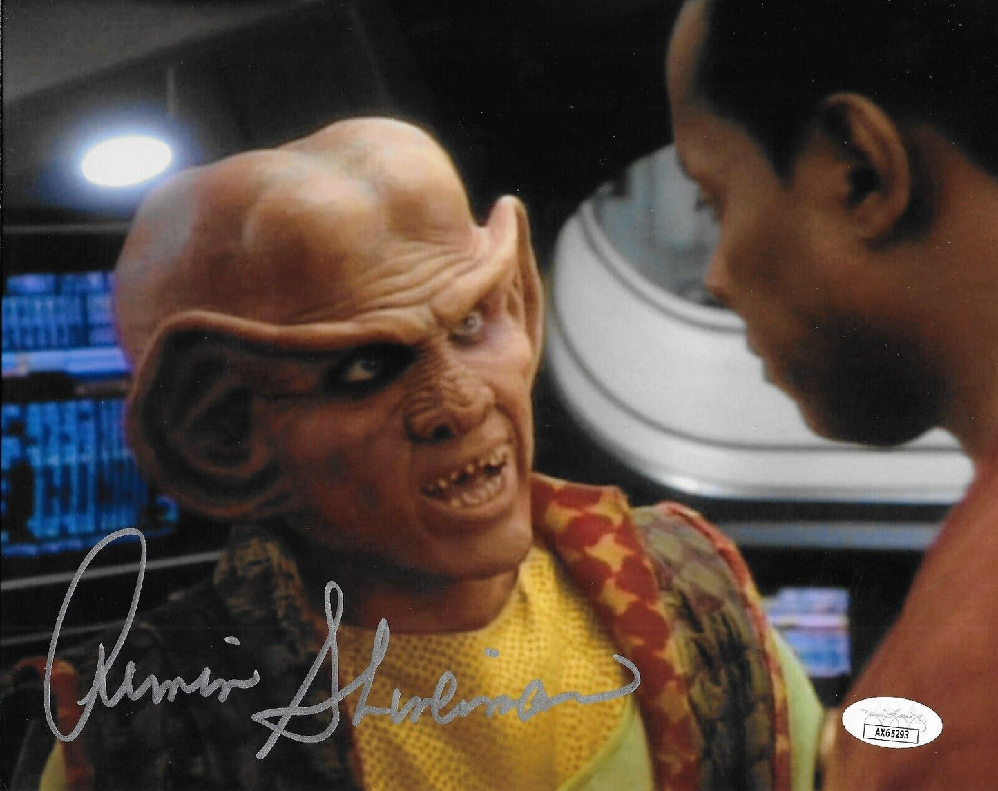 Photo originale 8x10 signée Armin Shimerman de Star Trek #1 Authentification JSA