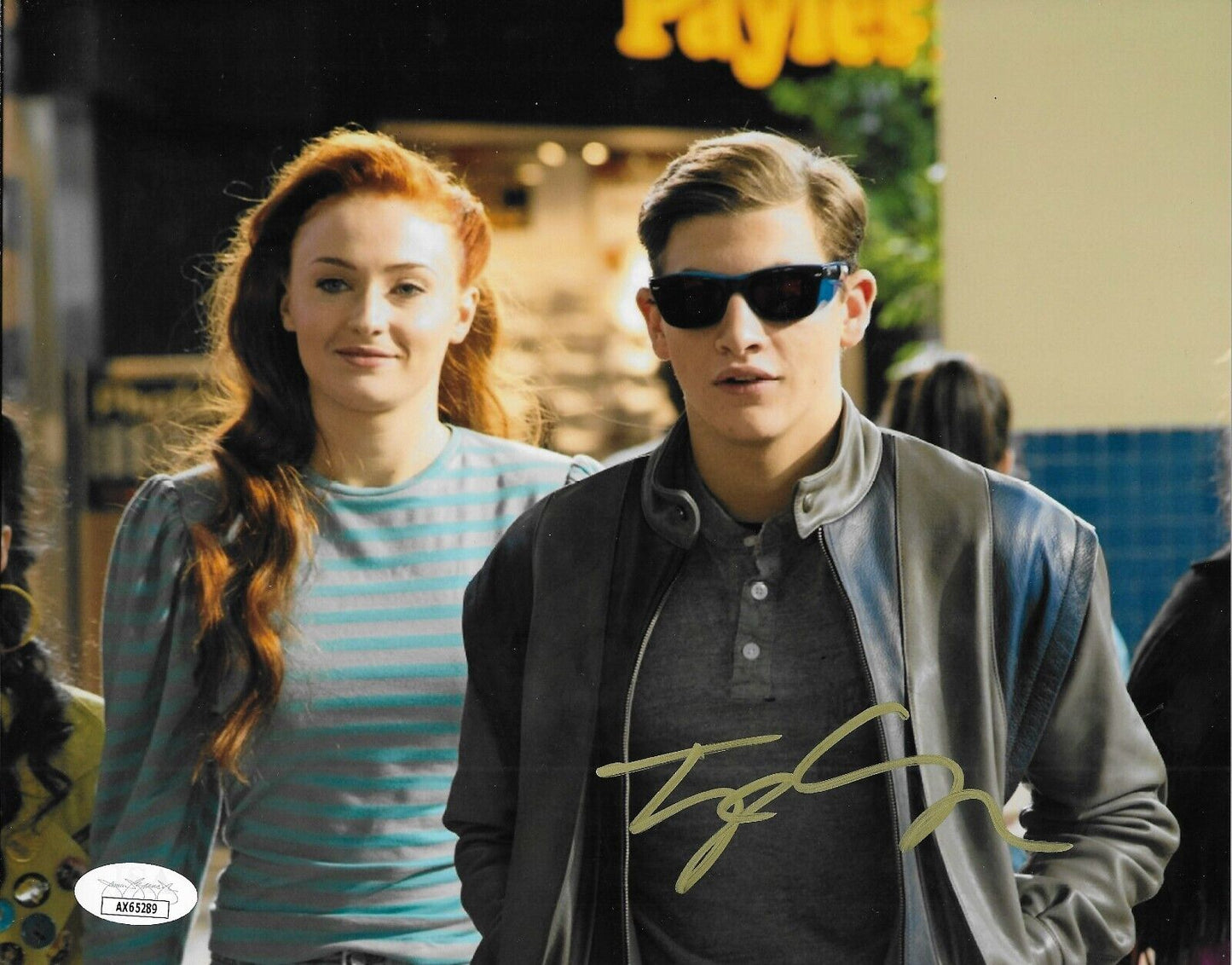 Photo autographiée Tye Sheridan Cyclops X-Men 8x10 #2 avec authentification JSA