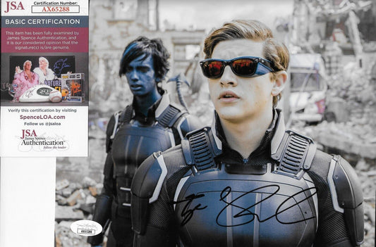 Signed Tye Sheridan Cyclops X-Men Autographed 8x10 Photo #3 w JSA Authentication