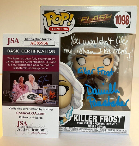 Funko Pop Killer Frost Flash autographié par Danielle Panabaker JSA Cert