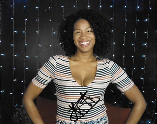 Photo 8x10 signée Aisha Brown, actrice, comédienne, n°1, originale