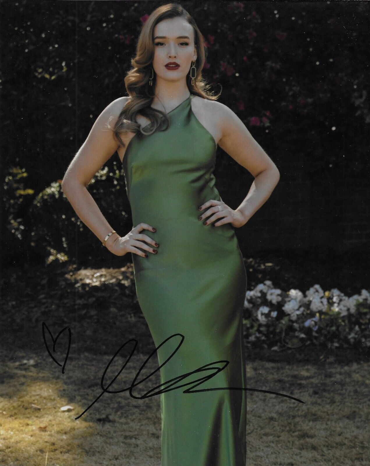 Photo 8x10 signée par Maddison Brown, actrice, mannequin, n°3, originale