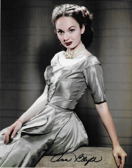 Photo originale autographiée de l'actrice Ann Blyth 8x10 #2