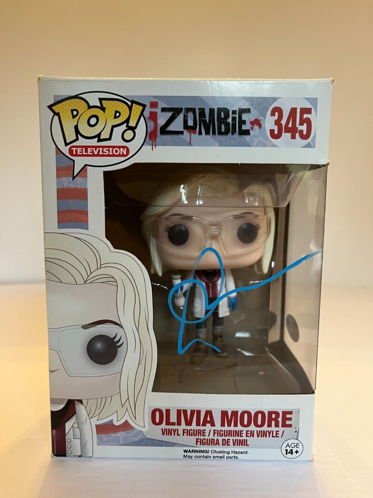 Signed Rose McIver autographed Izombie Olivia Moore Funko Pop JSA Cert