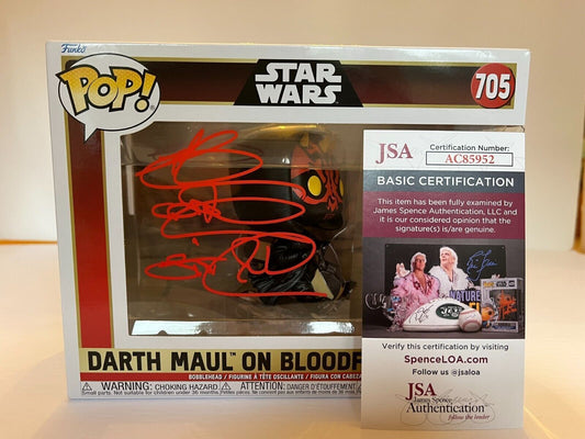 Signed Ray Park autographed Star Wars Darth Maul Funko Pop JSA Cert