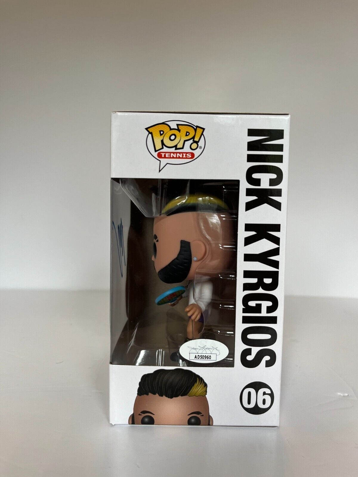 Funko Pop Tennis autographié par Nick Kyrgios, certificat JSA