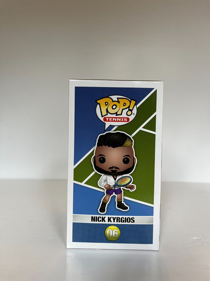 Funko Pop Tennis autographié par Nick Kyrgios, certificat JSA