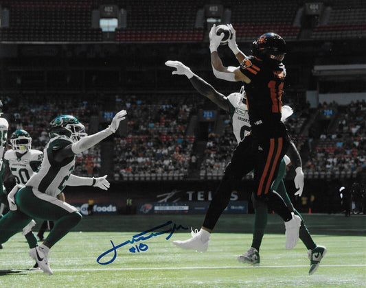 Signed Justin McInnis BC Lions Autographed 8x10 Photo #2 Original