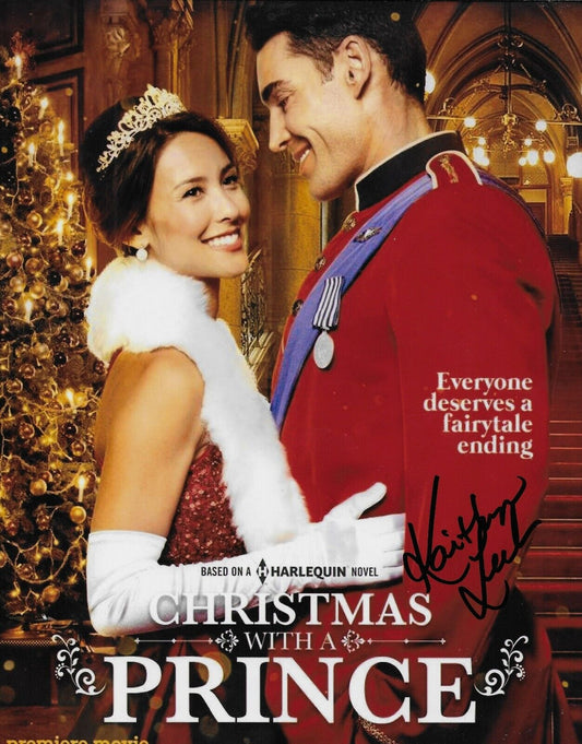 Signed Kaitlyn Leeb Actress Christmas with A Prince 8x10 Photo #1 Original