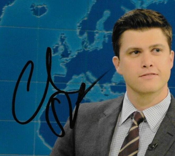 Signed Sasheer Zamata Colin Jost Saturday Night Live 8x10 Photo #1 Original