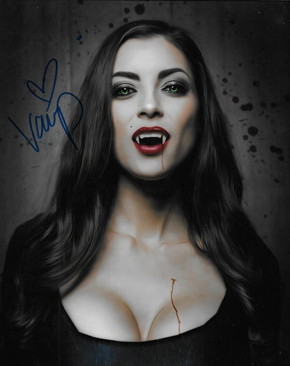 Signed LeeAnna Vamp Actress Cosplay  Ghosting Autographed 8x10 Photo #3 Original