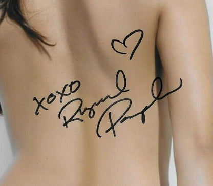 Photo 8x10 signée Raquel Pomplun, modèle Playboy, n°1, originale