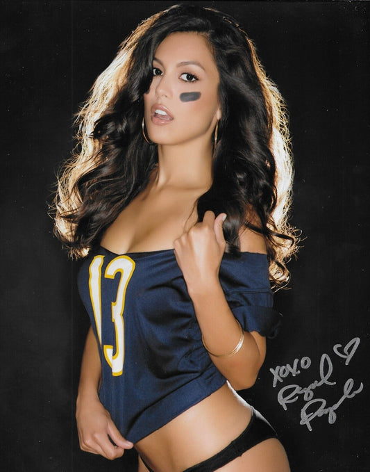 Signed Raquel Pomplun Model Playboy Autographed 8x10 Photo #4 Original