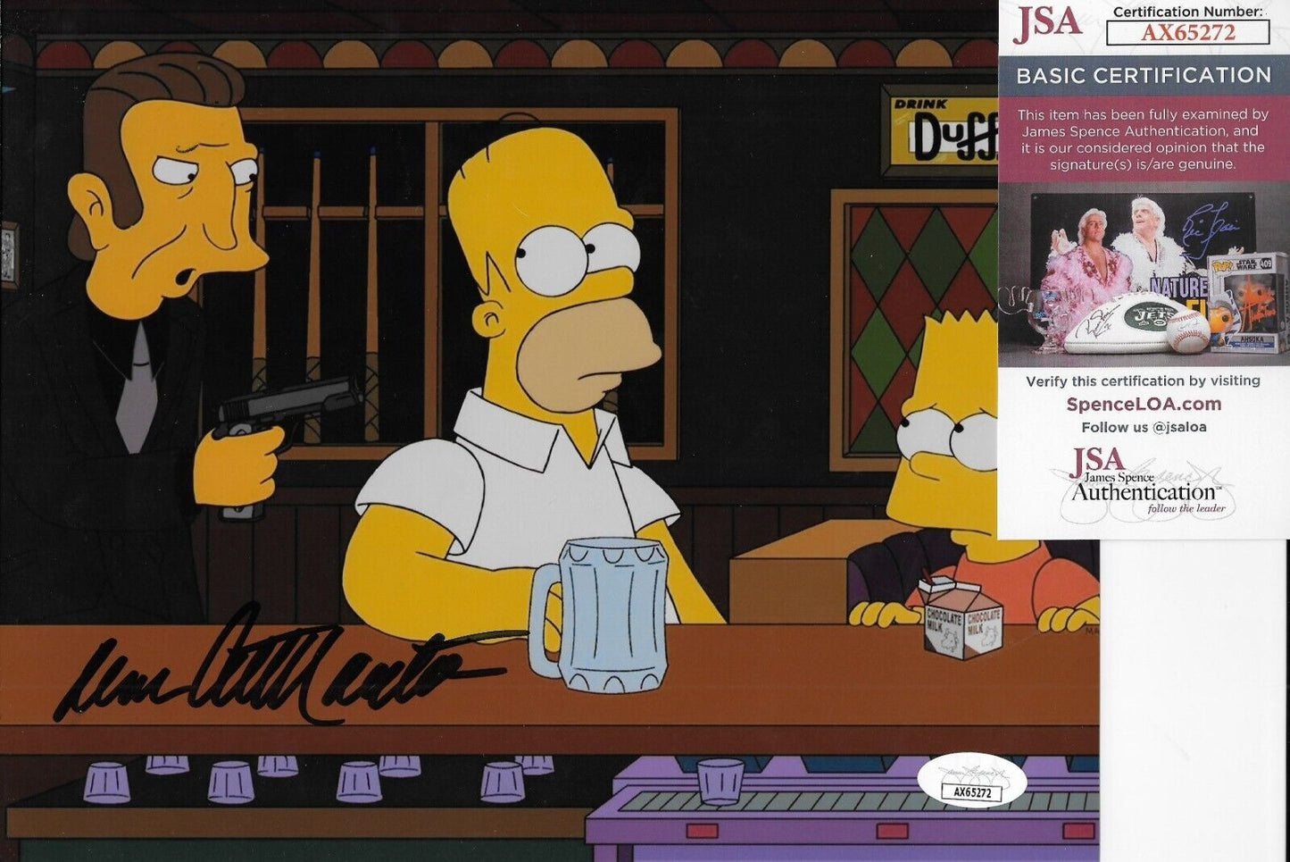 Signed Dan Castellaneta Homer Simpson 8x10 Photo #2 with JSA Authentication