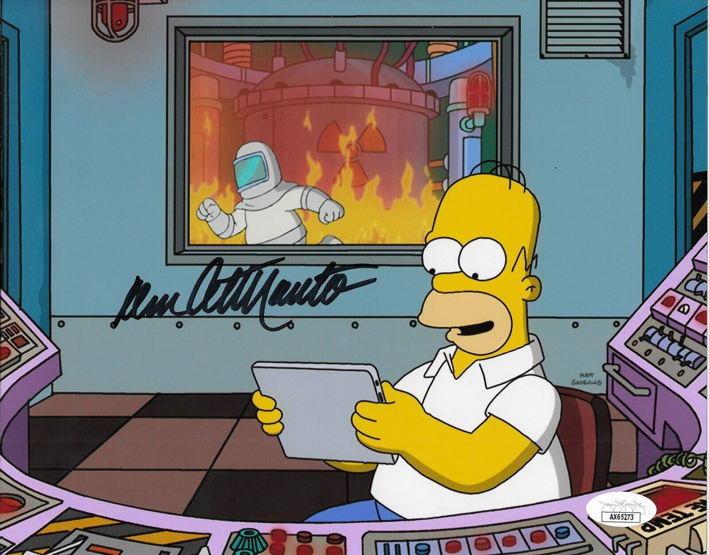 Signed Dan Castellaneta Homer Simpson 8x10 Photo #4 with JSA Authentication
