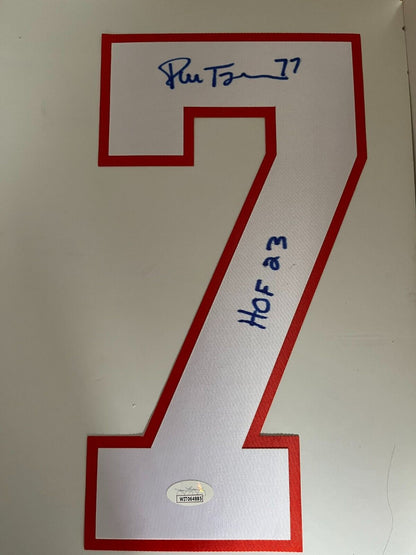 Signed Pierre Turgeon New York Islanders Jersey Number 7 Inscribed HOF 23 w JSA