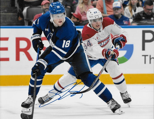 Signed Steven Lorentz Toronto Maple Leafs Autographed 8x10 Photo #1 Original