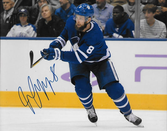 Photo autographiée 8x10 de Jake Muzzin des Maple Leafs de Toronto #1 originale