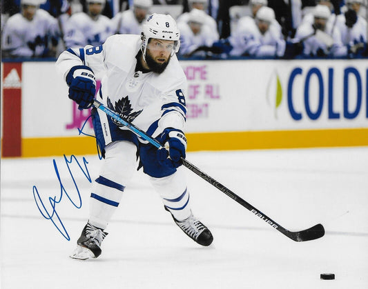 Photo autographiée 8x10 de Jake Muzzin des Maple Leafs de Toronto #2 originale