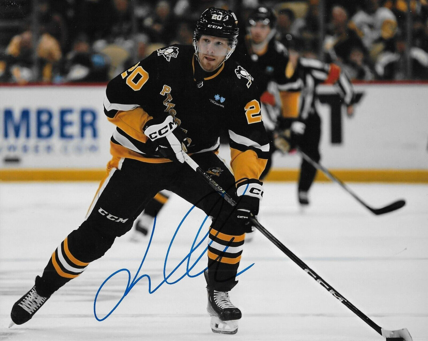 Signed Lars Eller Pittsburgh Penguins Autographed 8x10 Photo #1 Original