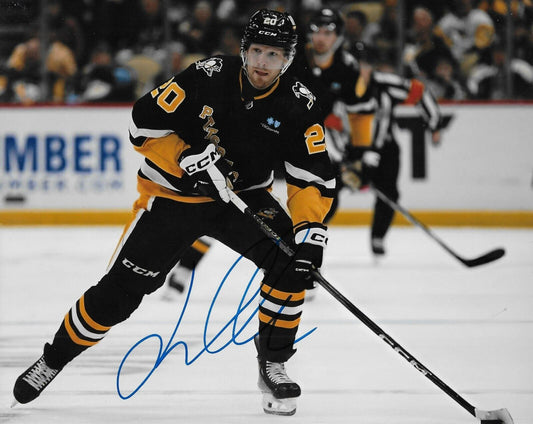 Signed Lars Eller Pittsburgh Penguins Autographed 8x10 Photo #1 Original
