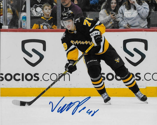Signed Valtteri Puustinen Pittsburgh Penguins Autographed 8x10 Photo #1 Original