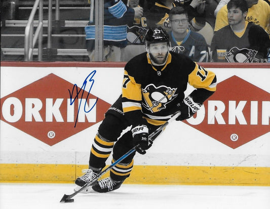 Signed Bryan Rust Pittsburgh Penguins Autographed 8x10 Photo #1 Original