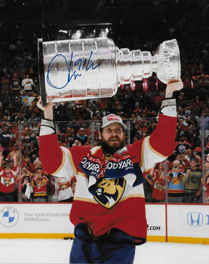 Signed Oliver Ekman Larsson Florida Panthers Stanley Cup 8x10 Photo #1 Original