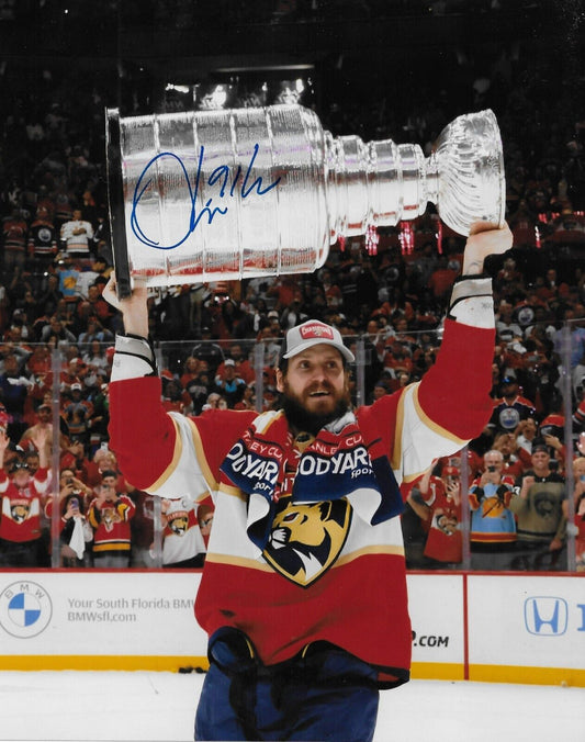 Signed Oliver Ekman Larsson Florida Panthers Stanley Cup 8x10 Photo #1 Original