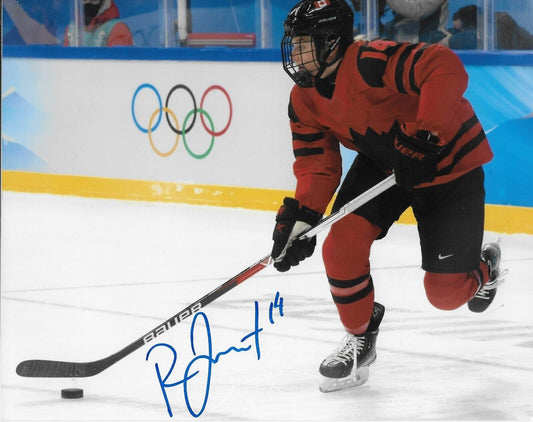 Signed Renata Fast Team Canada Womens Hockey Olympics 8x10 Photo #11 Original