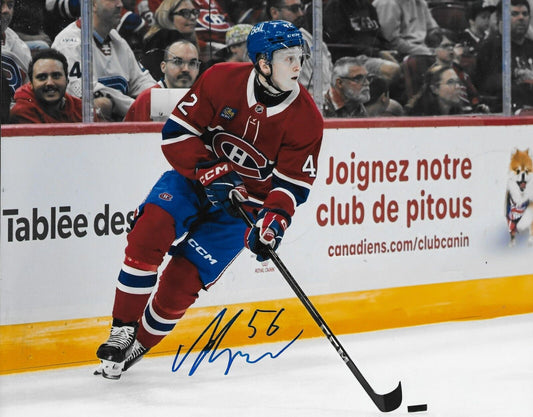 Signed Adam Engstrom Montreal Canadiens Autographed 8x10 Photo #1 Original