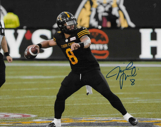 Signed Jeremiah Masoli Hamilton Tiger Cats Autographed 8x10 Photo #4 Original