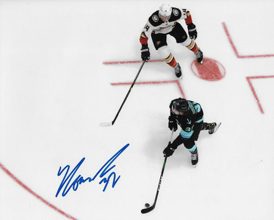 Signed Yanni Gourde Seattle Kraken Autographed 8x10 Photo #2 Original