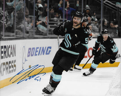 Signed Shane Wright Seattle Kraken Autographed 8x10 Photo #2 Original