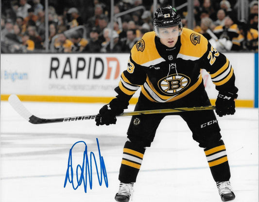 Signed Fabian Lysell Boston Bruins Autographed 8x10 Photo #1 Original